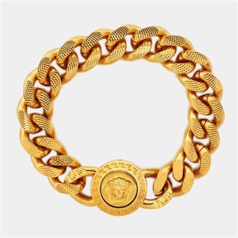 versace 10k gold bracelet